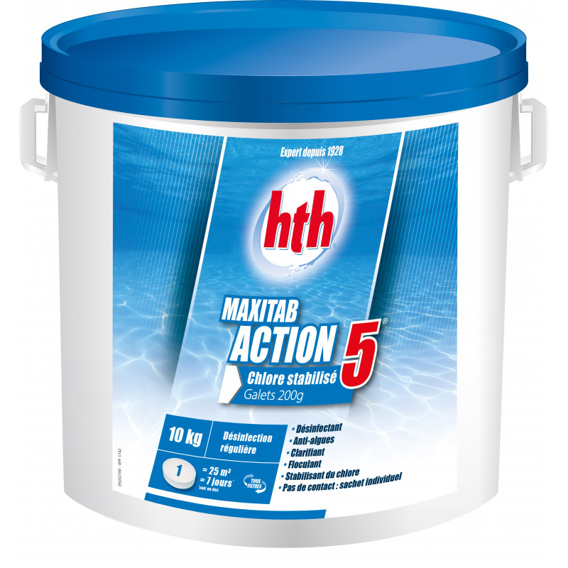 Chlore ACTION 5 Maxitab hth 10 kg