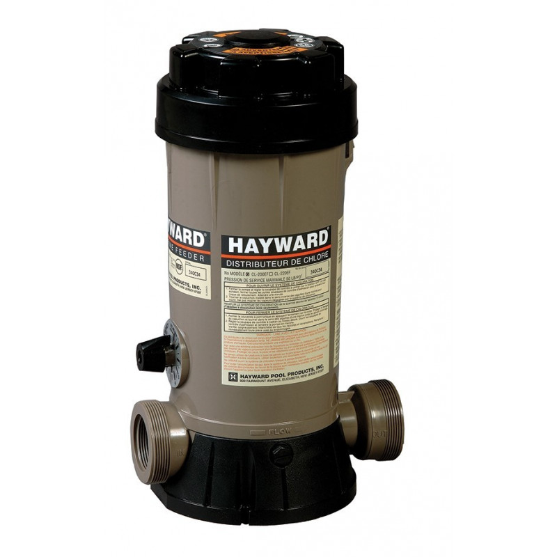 Chlorinateur HAYWARD 2,5 kg en ligne piscine jusqu’à 95 m3