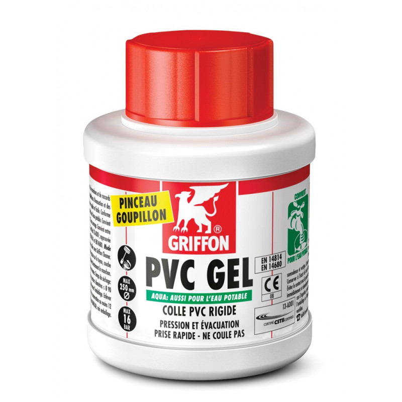 Pot de colle Gel Aqua Griffon pour PVC