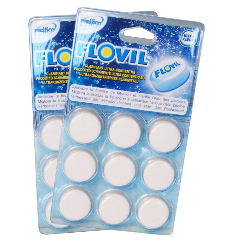 Pack de 2 Flovil, pastilles de floculant