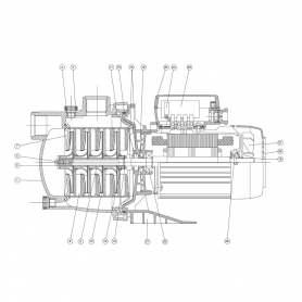Ventilateur de moteur de pompe Iris