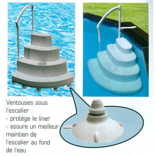 Escalier majestic pour piscine Hors Sol