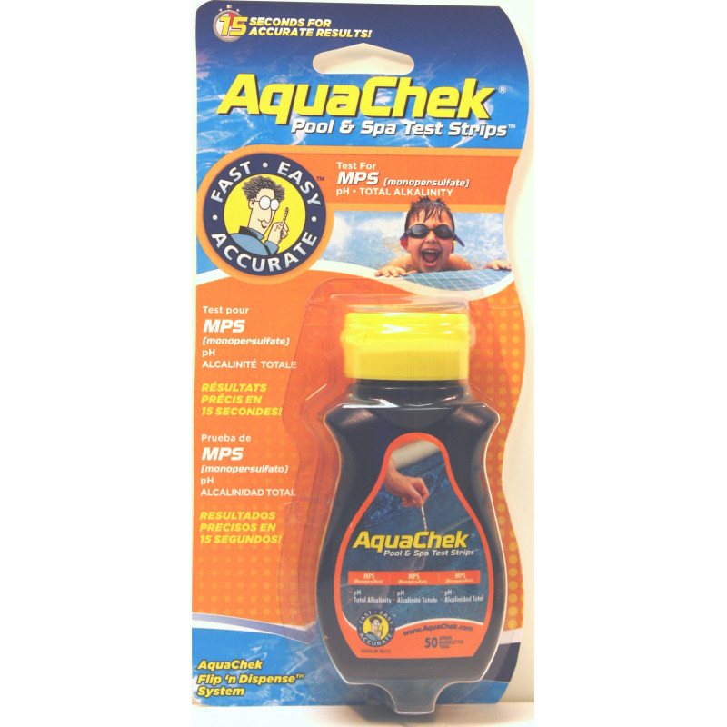 Trousse de contrôle aquachek Orange : oxygène actif, pH, alcalinité