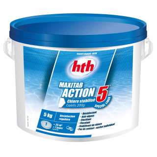 Chlore multifonction ACTION 5 Maxitab 200g hth