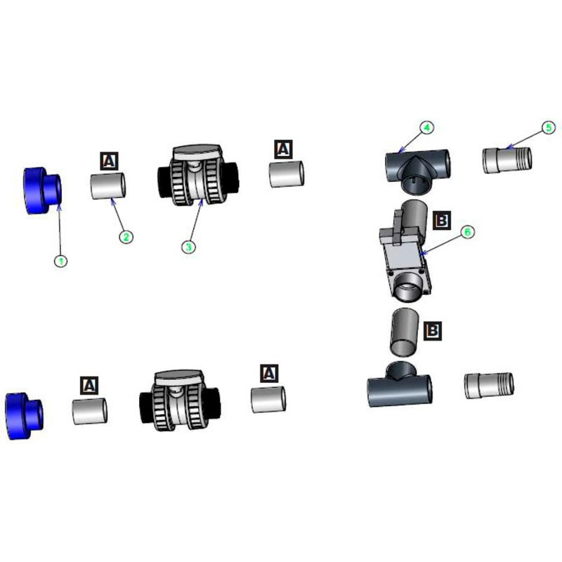 By-pass RC38 ou 45 pour pompe à chaleur Comfortline