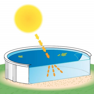 Couverture à bulles pour piscines bois octogonales BWT myPOOL