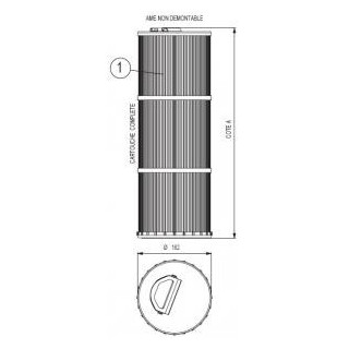 Cartouche filtrante pour filtre piscine WELTICO C6