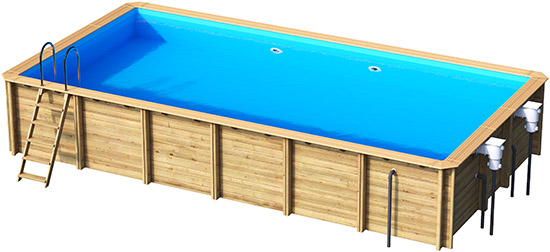 dimensions de la piscine WEVA Rectangle 840