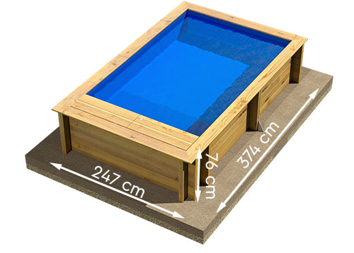 dimensions de la piscine Pool'n Box Junior