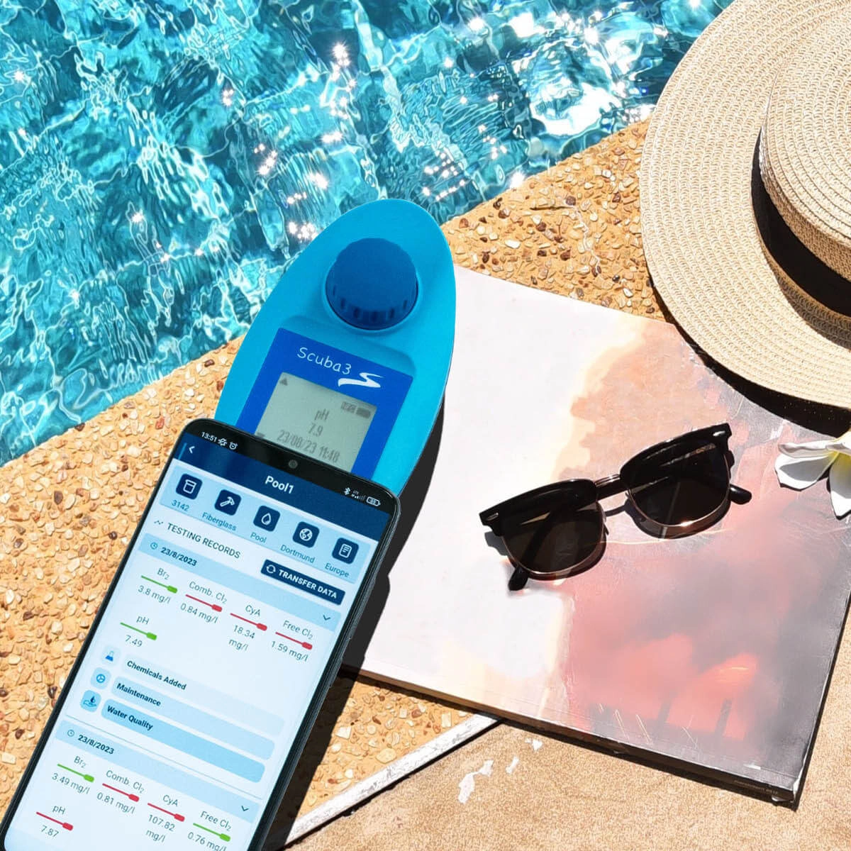 Testeur de piscine électronique Scuba 3s