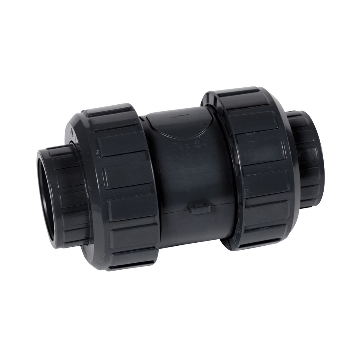 Clapet anti-retour S6 DN50 d63 PVC gris, métrique
