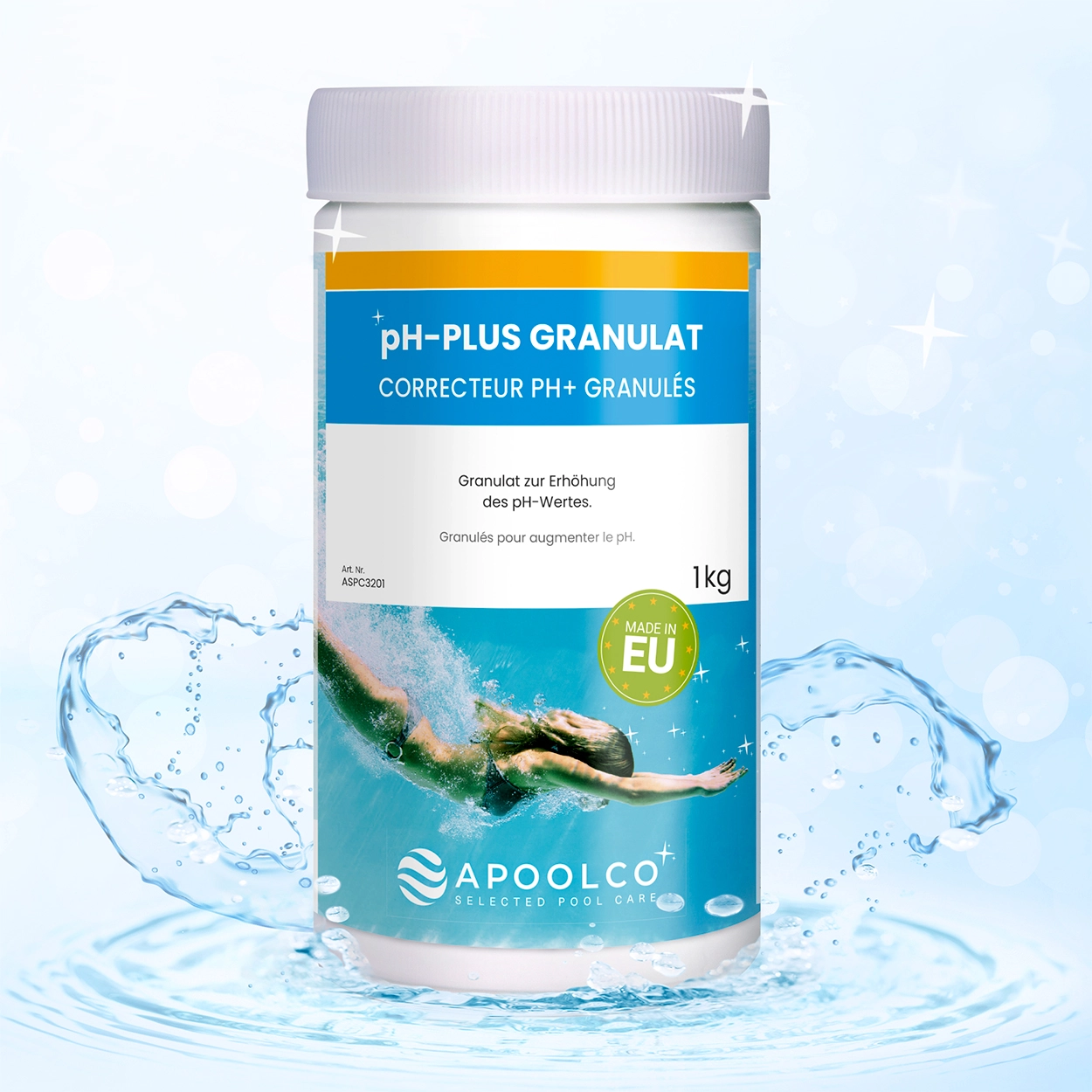Correcteur de pH Plus - 1 kg granulés