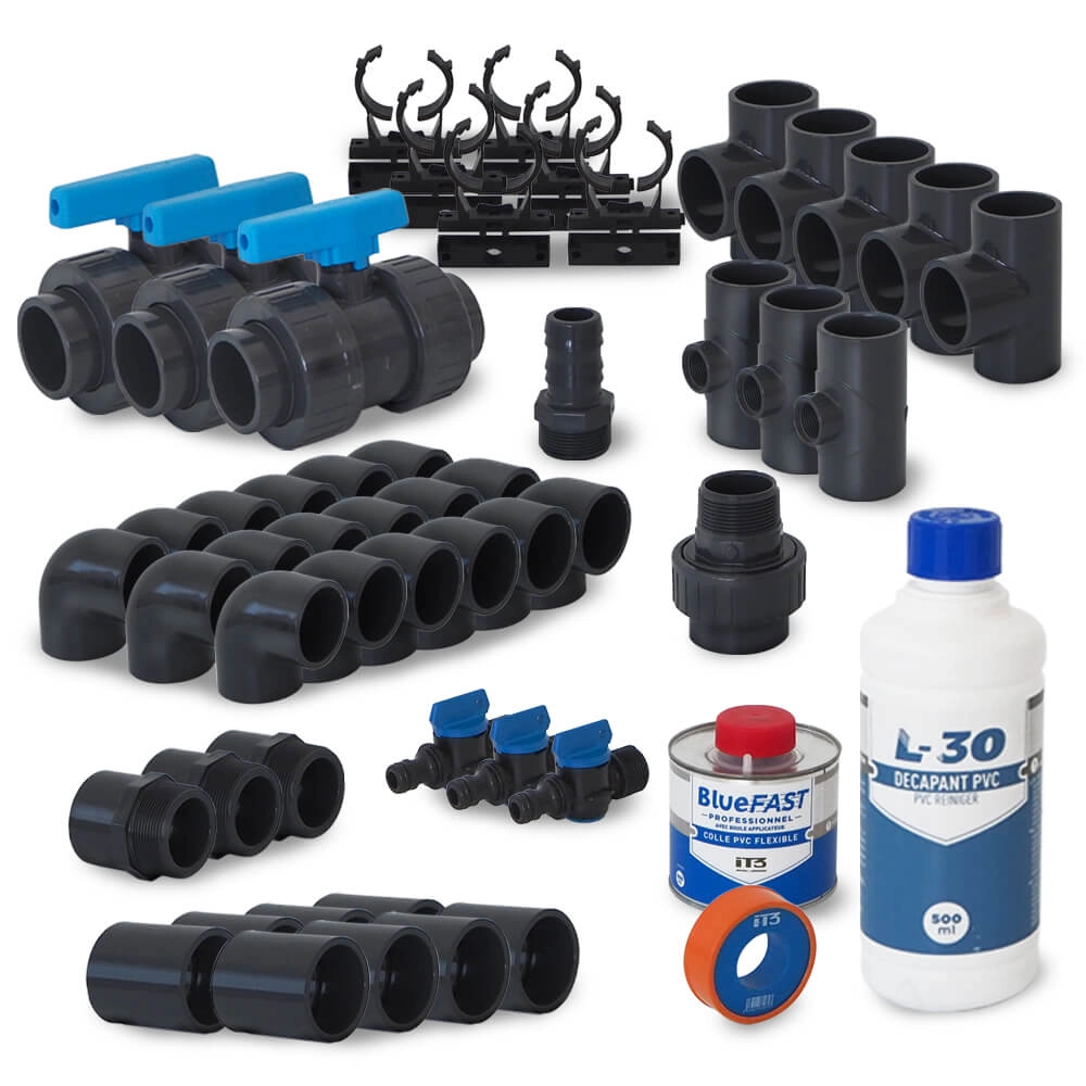 Kit de tuyauterie pour piscine Ø 50mm