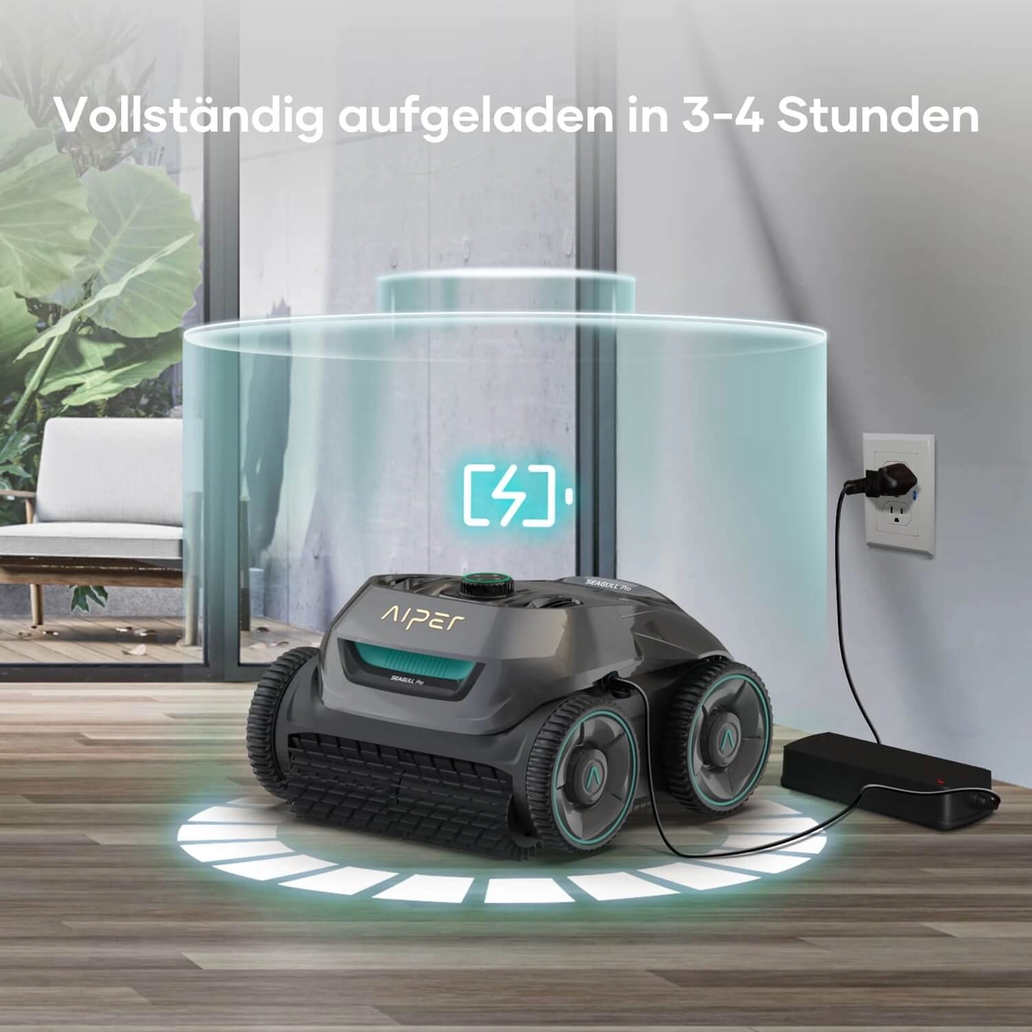 Seagull-Pro-vollst-ndige-Aufladung-in-3-4-Stunden Akku-Poolroboter AIPER Seagull Pro - vollständig aufgeladen in 3-4 Stunden