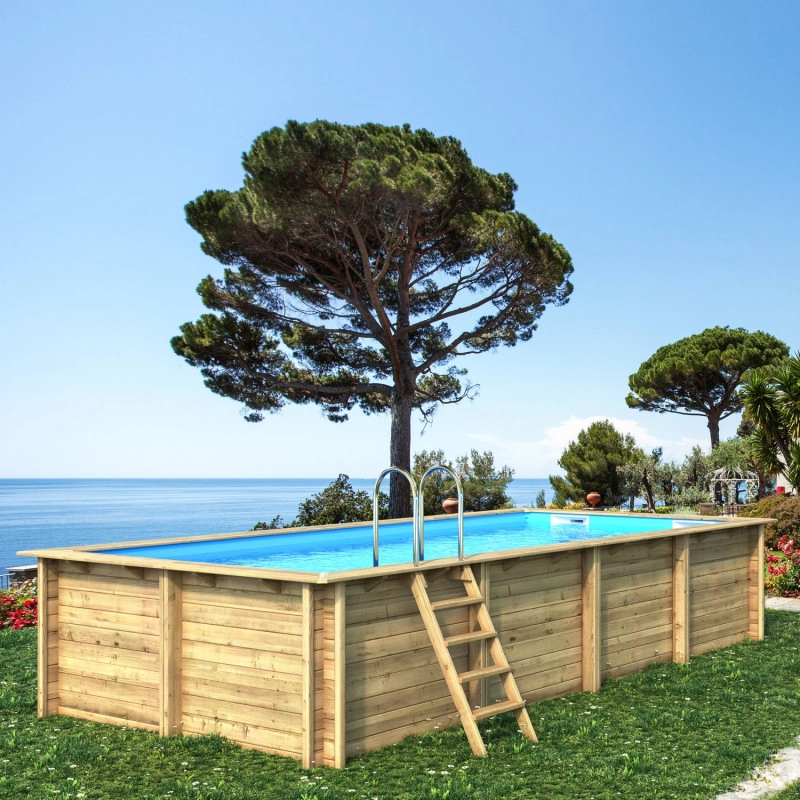 Piscine Bois Rectangulaire Weva 8 m x 4 m