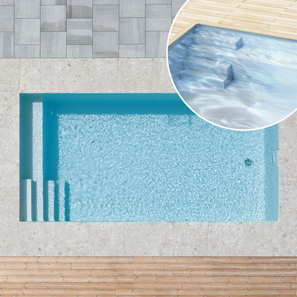 Styroporpool-Sitzbank-und-Treppe-links_Poolfolie-grau