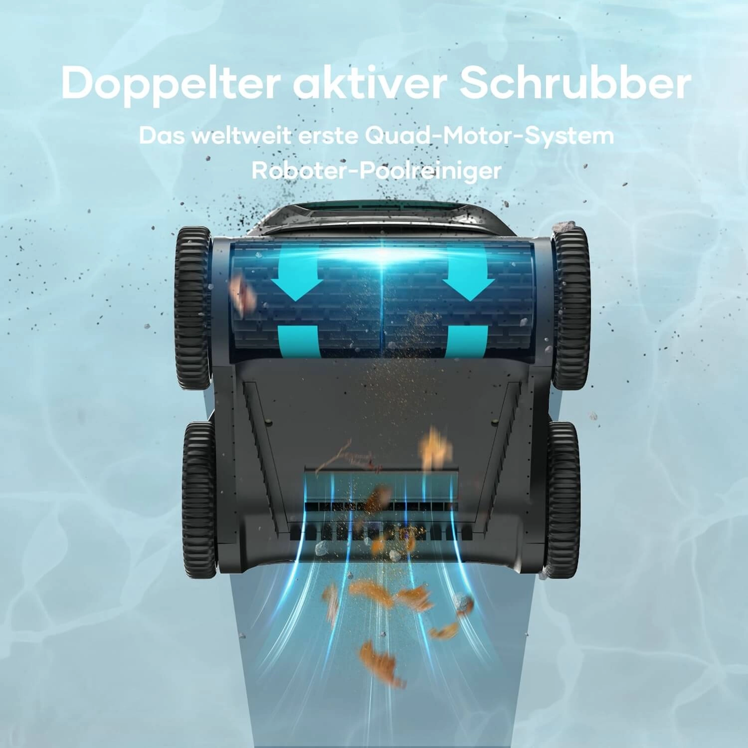 Seagull-Pro-doppelter-aktiver-Schrubber Akku-Poolroboter AIPER Seagull Pro - doppelter aktiver Schrubber