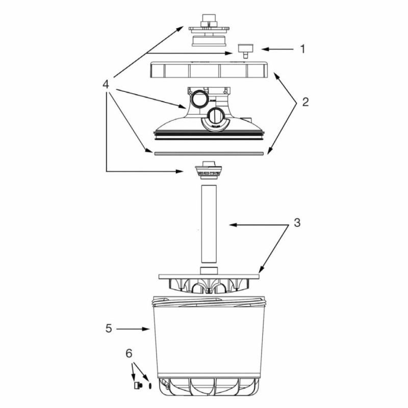 Couvercle complet pour filtre P-FI 500