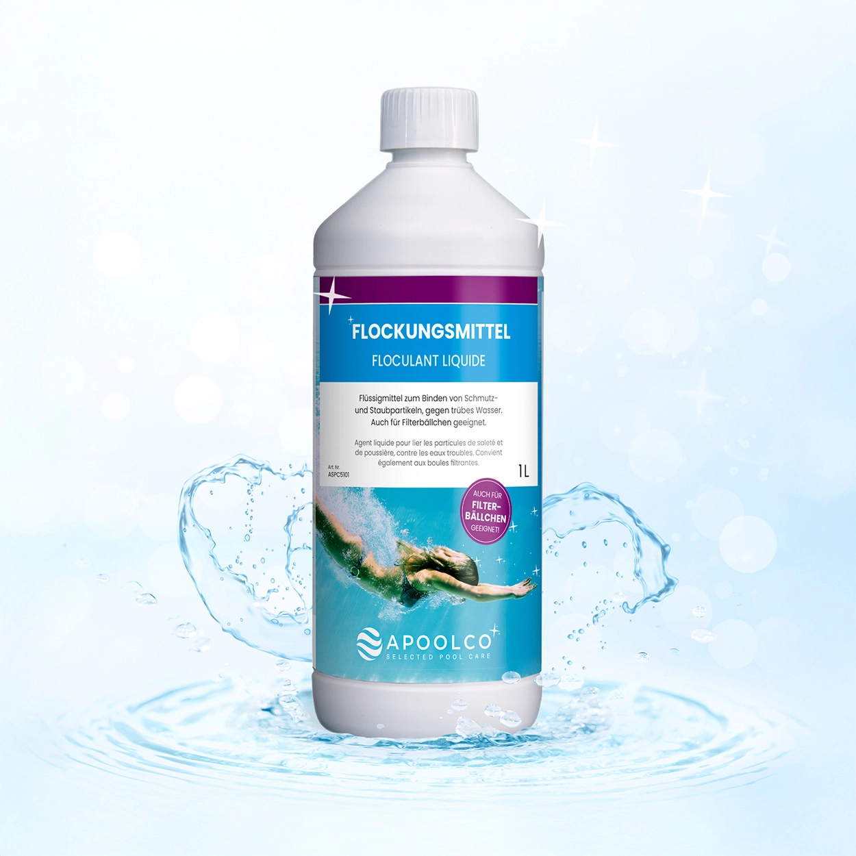 Floculant liquide 1 l, Apoolco