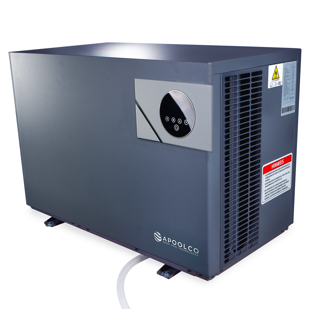 ASPT_Silent_Waermepumpe_1 Full Inverter Wärmepumpe Apoolco SILENT Heat, 15kW, bis 70m³, ASPT-150SD