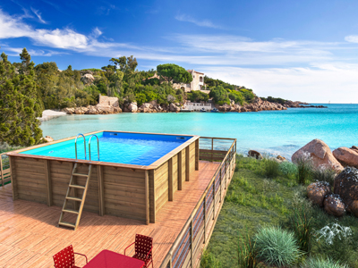 Modèle de piscine en bois Odyssea - Fabrication Française