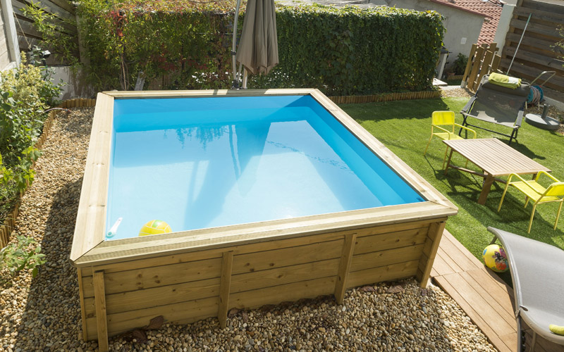 Piscine en bois à monter hors-sol - Modèle Tropic Junior de la marque Proswell